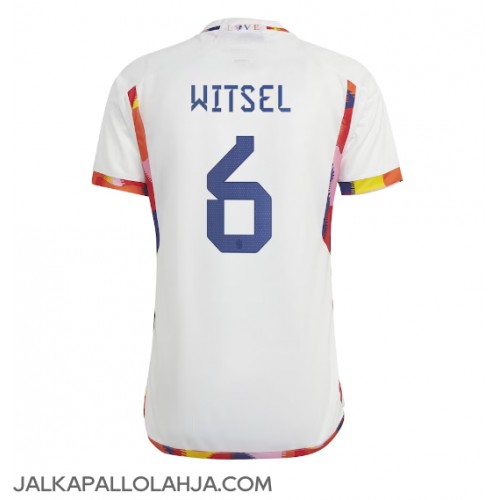 Belgia Axel Witsel #6 Kopio Vieras Pelipaita MM-kisat 2022 Lyhyet Hihat